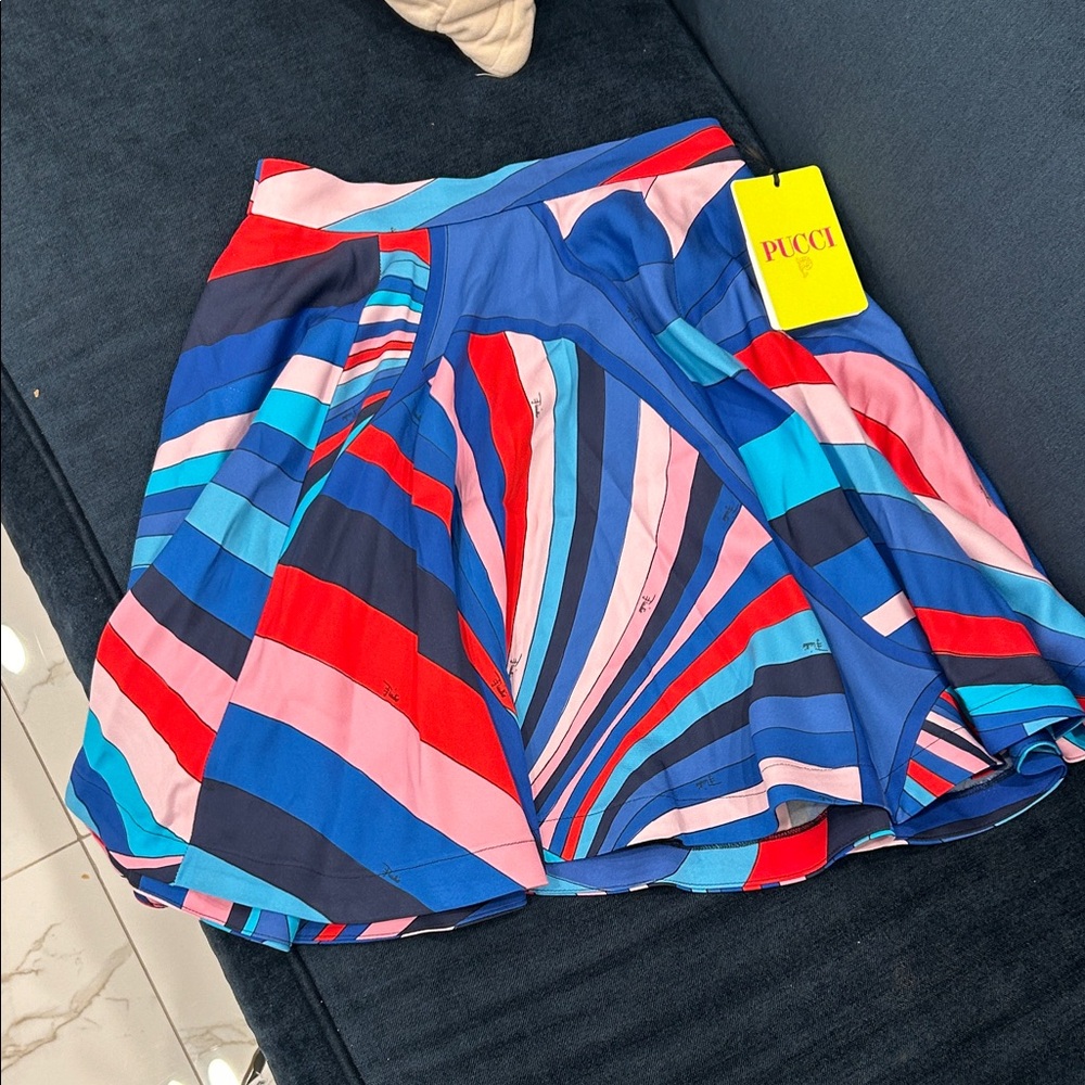 Emilio Pucci Vibrant Striped Kids Skirt